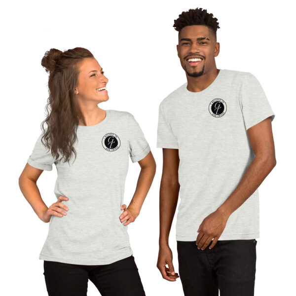 God Things t-shirt chest image ash