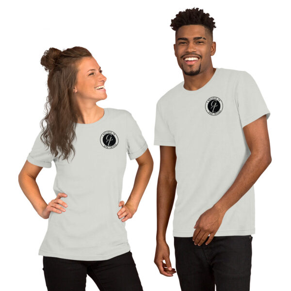 God Things t-shirt chest image silver