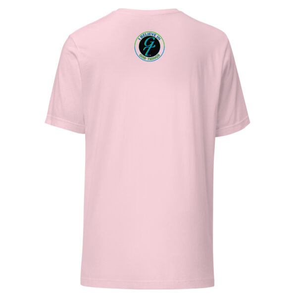 Jesus anchor women's Christian tee soft pink back logo