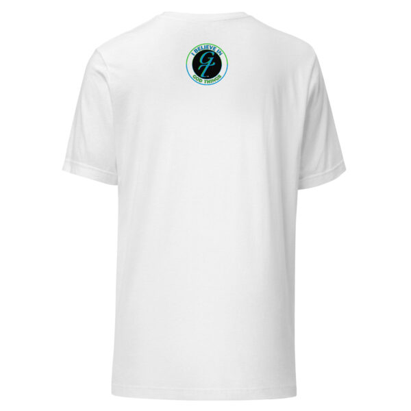 Jesus anchor women's Christian tee white back logo