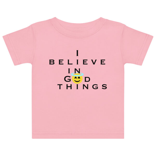 Infants smiley face t-shirt pink
