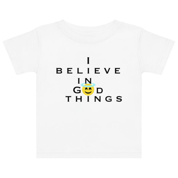 Infants smiley face t-shirt white